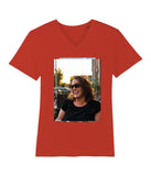 Gildan - Softstyle V-neck · DTF Print · Red