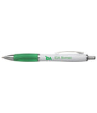 Focus balpen | Witte houder | Gekleurde grip · Sublimatie · Groen (Nash)