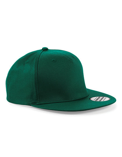 Beechfield 5 Panel Snapback Rapper Cap - Bottle Green