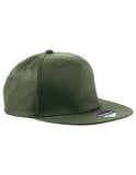 Beechfield 5 Panel Snapback Rapper Cap - Olive Green