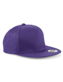 Beechfield 5 Panel Snapback Rapper Cap - Purple