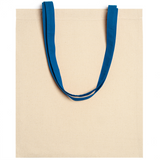 Ecru Draagtas - Blauwe Hengsels