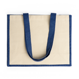 Jute & Canvas Shopper - Blauw