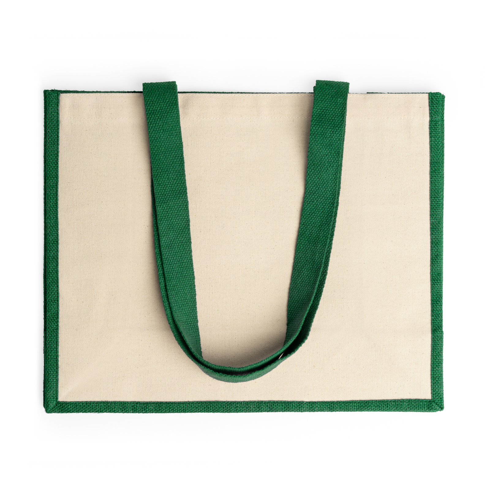 Jute & Canvas Shopper - Groen