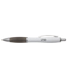 Focus balpen | Witte houder | Gekleurde grip · Sublimatie · Zwart (Nash)