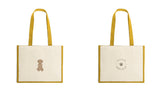 Jute & Canvas Shopper · DTF Print tassen · Beige (7110)