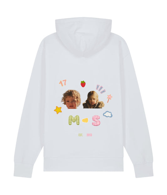 AWDis - College Hoodie · DTF Print · Arctic White