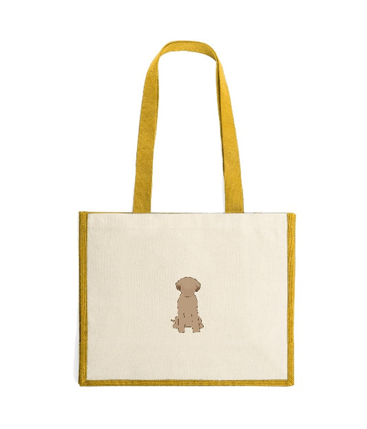 Jute & Canvas Shopper · DTF Print tassen · Beige (7110)