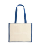 Jute & Canvas Shopper · DTF Print tassen · Blauw (7110)